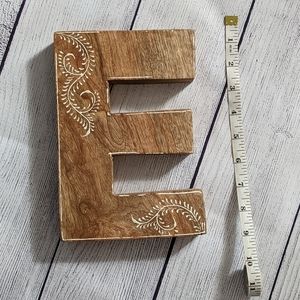 Letter "E" wall art